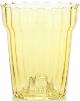 Цветочный горшок стеклянный Орхидейница (желтая) 1 л. 